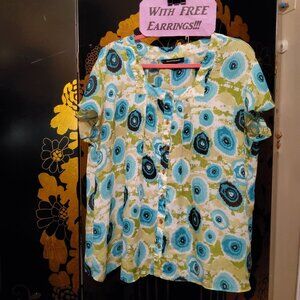 T 1X Ocular Top & Tank & Earrings